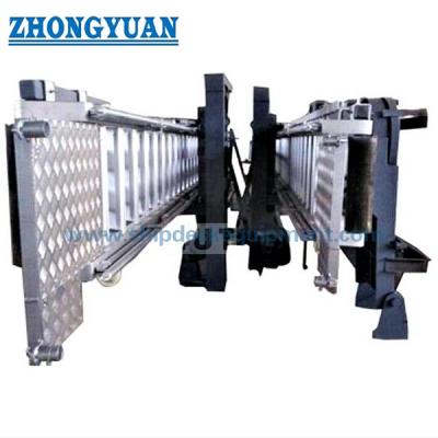 China ISO 5488 Aluminum Marine Accommodation Ladder With Fixed Platform Marine Outfitting for sale