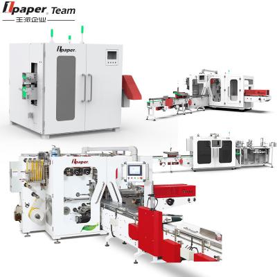 China Manufacturing plant automatic tissue making machine with BOPP film packing material for sale