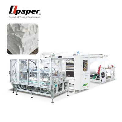 China 120m/min Nonwoven Napkin Paper Embossing Press Folding Machine Napkin Tissue Paper Making Machine for sale