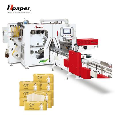 China Facial Tissue Paper Making Machine Cutting Folding Packing Machine Napkin Machine for sale