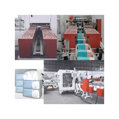 China Small Paper Mill V Folding Facial Tissue Production Line with Air Supply 0.5-0.8Mpa for sale