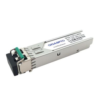 China 1000BASE-ZX 1.25G SFP 1550nm 80km Industrial Duplex LC SMF DOM Transceiver Module for sale