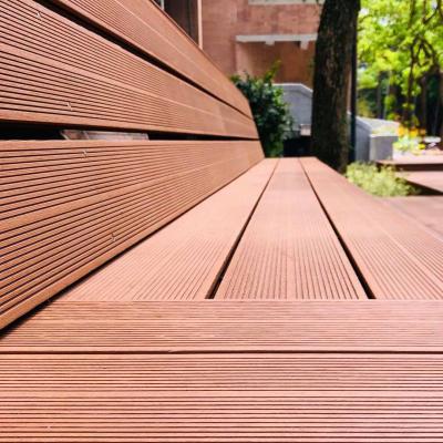 China Patios WPC Decking Panel slip resistance WPC Wood Decking Boards for sale
