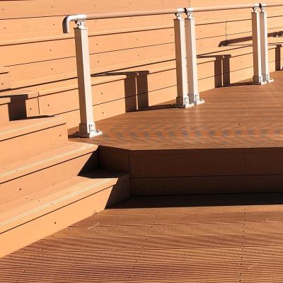 China WPC Wood Plastic Composite Decking Flooring Panel Boards Weather Resistant for sale