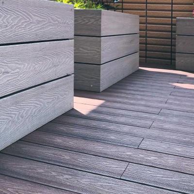 China Waterproof Balcony Outdoor Composite Decking Boards WPC Hollow Profile for sale