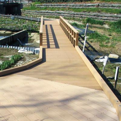 China Engineered WPC Floor Decking Customized Wood Plastic Composite Floor Decking for sale