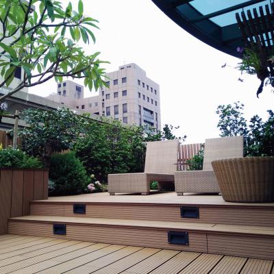 China Engineered WPC Floor Tile Outdoor Composite WPC Decking Manufacturer for sale