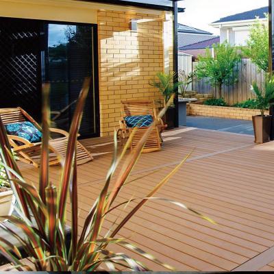 China Customized Solid WPC Wood Plastic Composite Decking Tile Panel for sale