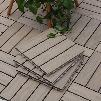 China Custom Interlocking Wood Deck Tiles Hassle-Free Maintenance For Patio for sale