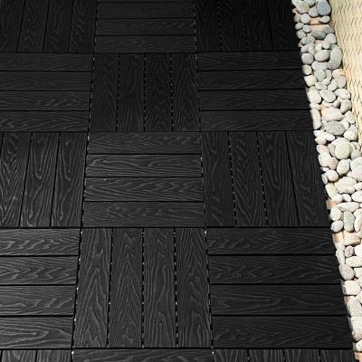 China Commercial Outdoor Interlocking Patio Deck Tiles Madeira de madeira natural à venda