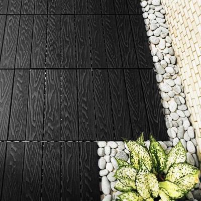 China Residential Outdoor Decking Tile Embossed Waterproof Wood Deck Planks for sale