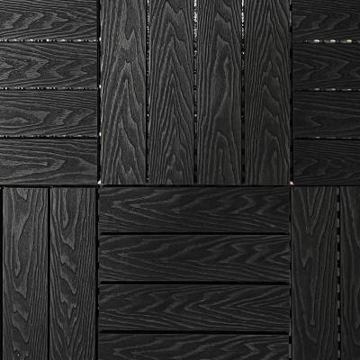 China Balcony Wood Deck Tiles Embossed Custom Hardwood Deck Planks for sale