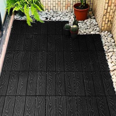 China Patio Hardwood Deck Tiles Waterproof Wood Floor Tiles Low Maintenance for sale