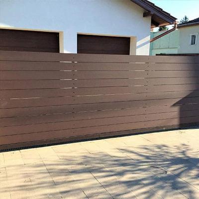 China Commercial WPC Fence Panels Rotproof WPC Composite Fence Slats for sale