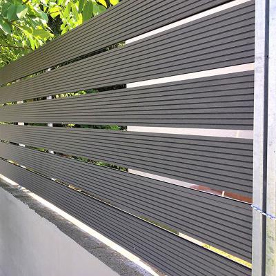 China Recycled WPC Composite Fencing Boards Garden Composite Decorative Fence Panels for sale