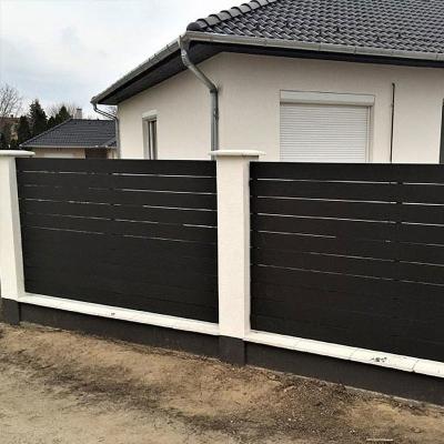 China Villa WPC Fence Panels Security Composite Plastic Wood Fence Boards for sale