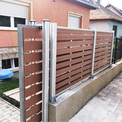 China Panel de puertas de WPC para exteriores Material compuesto de madera plástica a prueba de fuego en venta