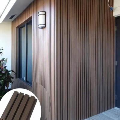China Plastic Wood Panel WPC Recycled Composite Wood Effect Wall Cladding for sale