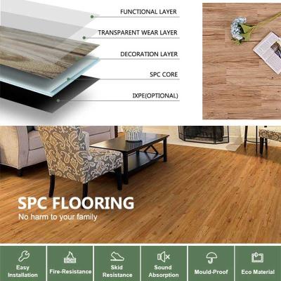 China Matte Luxury SPC Flooring Soundproof Stone Plastic Composite Flooring for sale