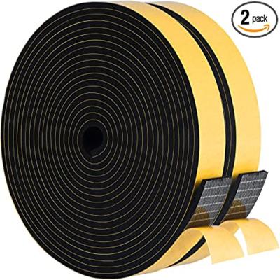 China White High Density Rubber Foam Weather Stripping Tape 5m/Roll for sale