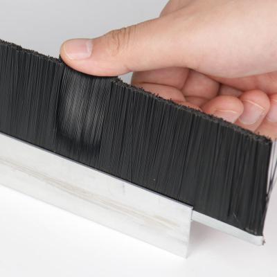 China OEM ODM Nylon Bristle Bottom Door Seal Brush Strip For Home for sale