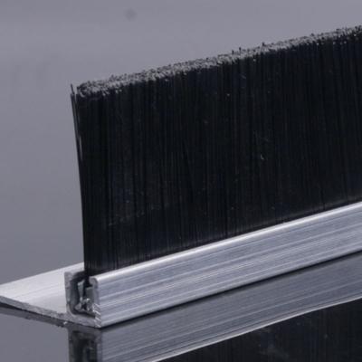 China Aluminum Alloy PVC Brush Under Door Brush Seal Bristles 1000mm for sale