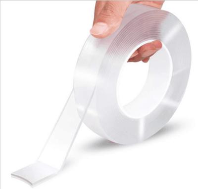 China Kitchen Reusable Double Sided Nano Adhesive Tape 1m 2m 3m for sale