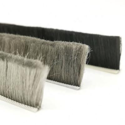 China pila del cepillo de la puerta de tira de tiempo de la pila de las lanas de 5m m 6m m 7m m a prueba de polvo en venta