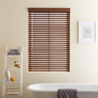 China Solid Wood Office Window Drapes , Dust Proof Bamboo Venetian Blinds for sale