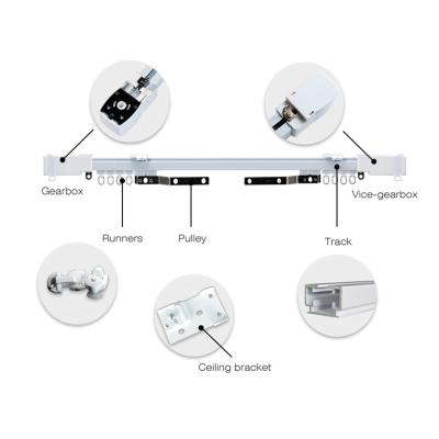 China Aluminum Tuya WIFI electric curtain track system for smart home for sale
