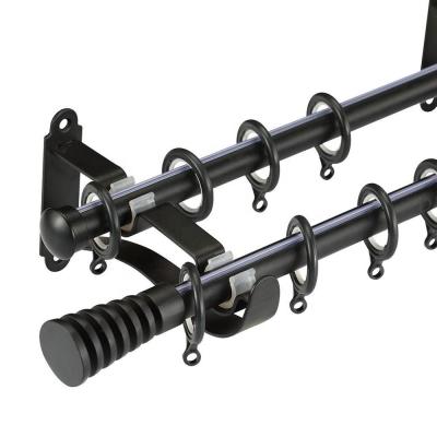 Chine Double tuyau simple Rod Steel Material Modern Style de rideau pour la maison à vendre
