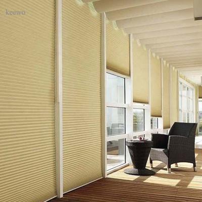 China Light Filtering Grey Honeycomb Blackout Blinds , Modern Corded Cellular Shades for sale