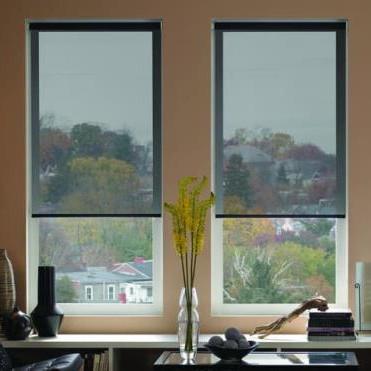 China Anti Static Semi Blackout Blinds , Roller Window Shades For Kitchen Bathroom for sale