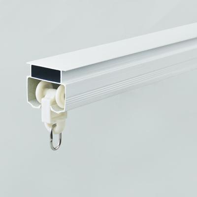 China wholesale curtain rod price 6m length white aluminum metal curtain rods and rails from foshan factory for sale