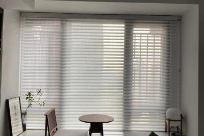 China Breathable Waterproof Shangri La Window Shades For Bedroom Light Transmission for sale