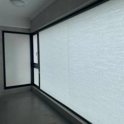 China Electric Automatic Honeycomb Blinds , Cellular Window Shades Polyester Material for sale