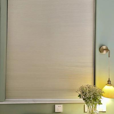 China Wireless Bottom Up Honeycomb Cellular Shades Blinds Automatic For Window for sale