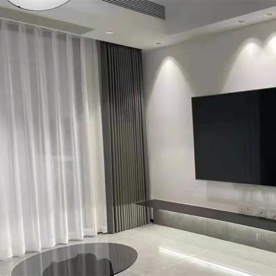 China Matt Charcoal Grey Curtain Blinds Vertical 240cm Width Wand Control à venda
