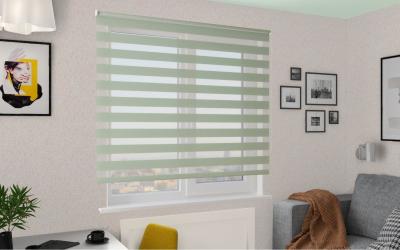 China Intelligent Electric Zebra Blind Curtain Waterproof For Home Office for sale