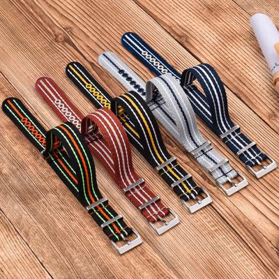 China JUELONG Recycled Nylon Watch Strap 20mm 22mm Luminous Replacement Straps for BL X SW Fifty Fathoms for sale