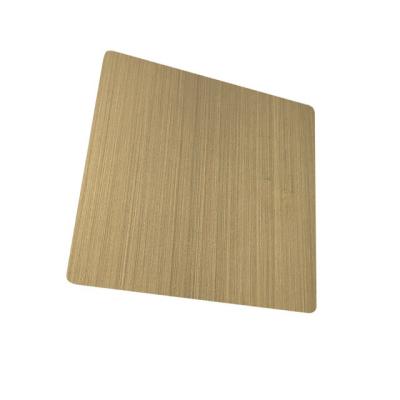 China Brushed Titanium Stainless Steel Color Plate Sheet 0.15 mm 201 for sale