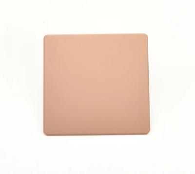 China AISI Stainless Steel Color Plate Sheets Sandblasted Rose Gold for sale