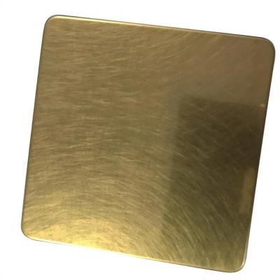 China 201 202 Champagne Black Gold Colored Stainless Steel Sheet 0.2mm-3mm Thickness for sale