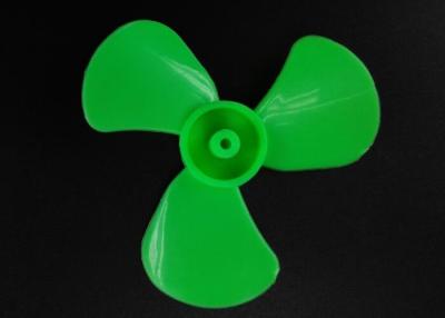 China Green 3 Vanes Plastic Propeller Injection Molding 60mm Environmental Standard for sale