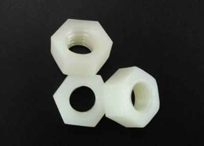 China White M52 Nylon Hex Nuts PA 66 DIN 934 Standard Resistant Fire Grade 94V-2 for sale