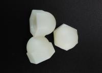 China White Nylon Hexagon Domed Cap Nuts M10 DIN 986 Standard Nonmetallic Insert for sale