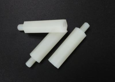China Male / Female Threaded Nylon Hex Spacers Standoffs M3 X 30 mm UL94V-2 for sale