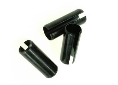 China Zinc Finish Fastener Pins Black Slotted DIN 1481 Stainless Steel Spring Pins 4X25 for sale