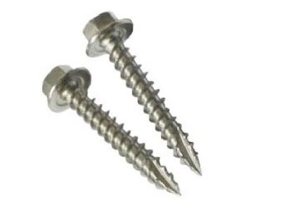China Stainless Steel Metal Screws Thread Cutting Hex Washer Head Type 17 Screw for sale