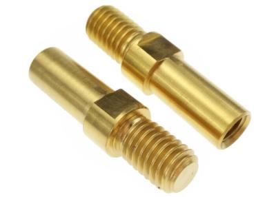 China 12 mm Titanium Shaft Pin Fastener Thread M6 for Auto Spare Parts Golden Oxide Finish for sale